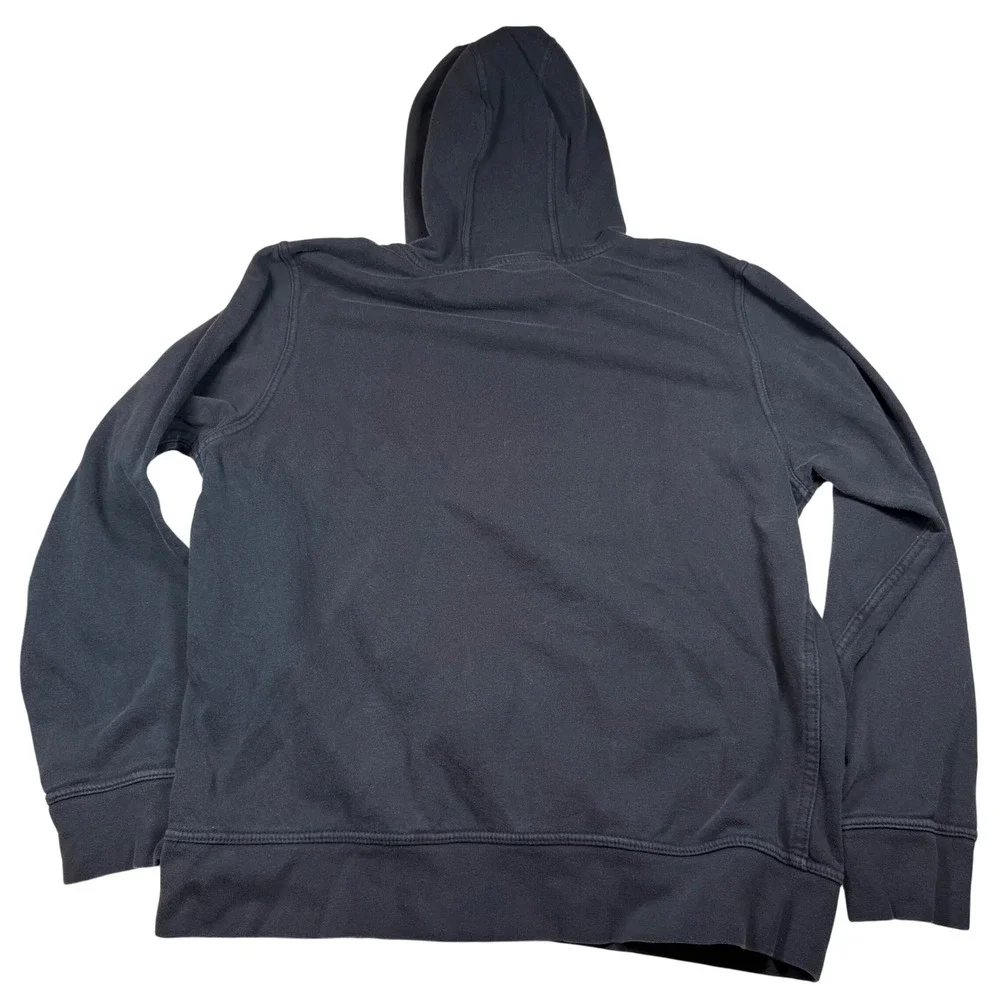 The North Face Hoodie Men Large Black Half Dome Collage Sticker Graphic Pullover